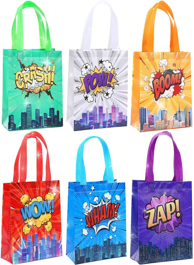 Roaring Good Time Hero Party Favor Goodie Bags12 PCS Hero Party Favors Bags Hero Birthday Decoration Favor Bags Boxes Party Candy Bags Car Goodie Gift Treat Bags Themed Birthday Party Supplies - Image 1